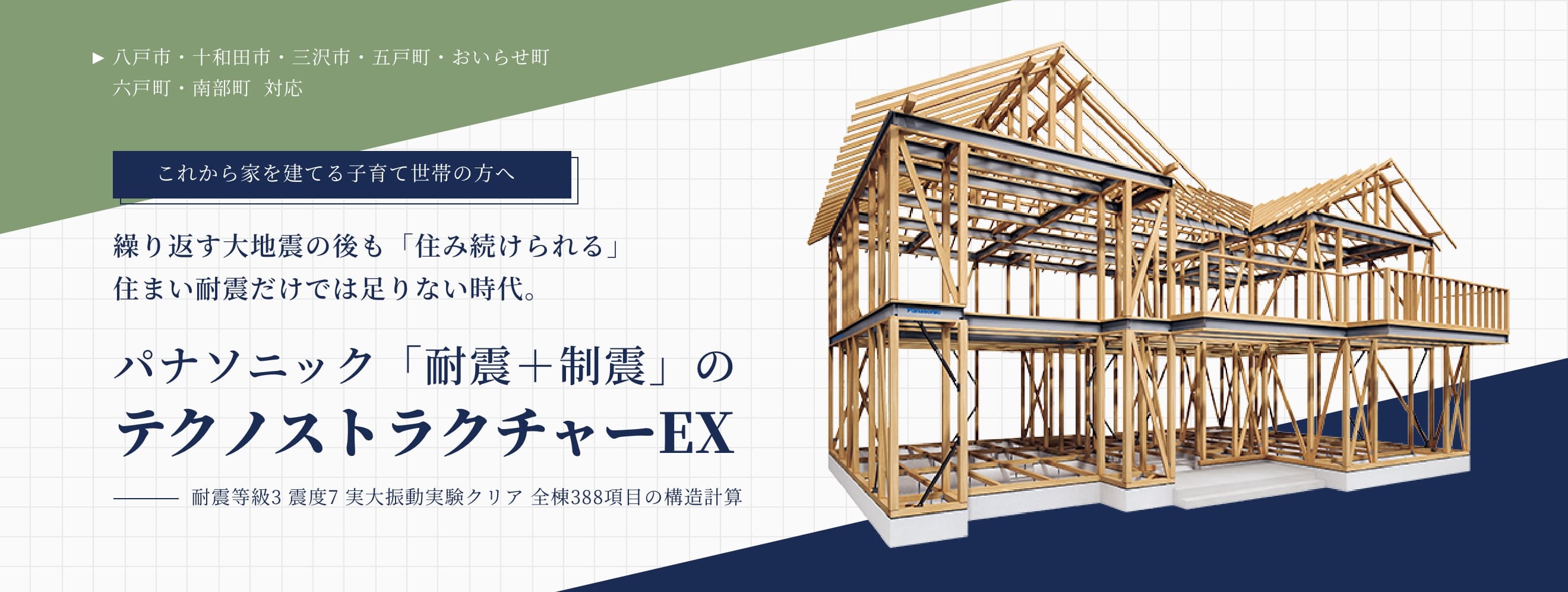 テクノストラクチャーEX - 繰り返す大地震の後も住み続けられる住まい