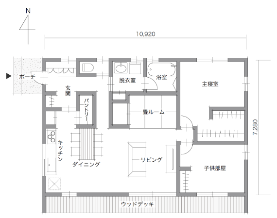 平屋HIRAYA 間取り事例｜40プラン